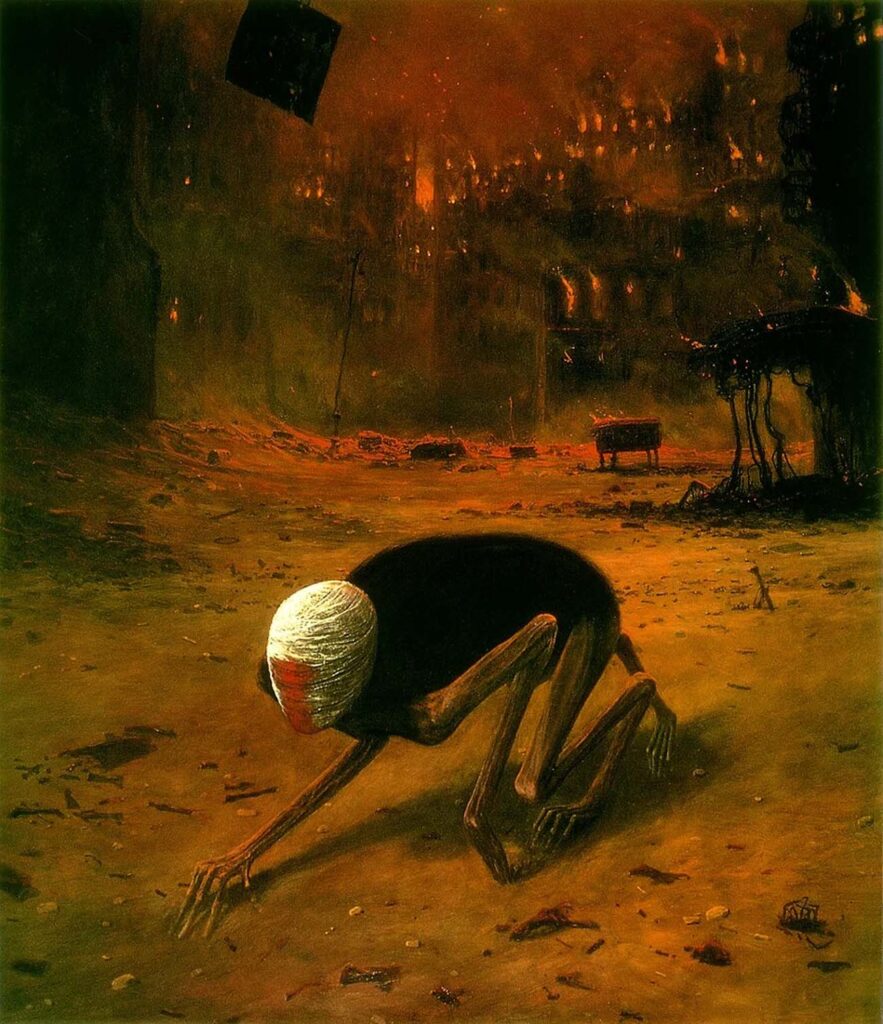 Pikturë e Zdzislaw Beksinski