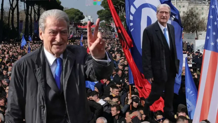 Sali Berisha dhe demokratët në mitingjet e protestës të organizuara nga Partia Demokratike e Shqipërisë